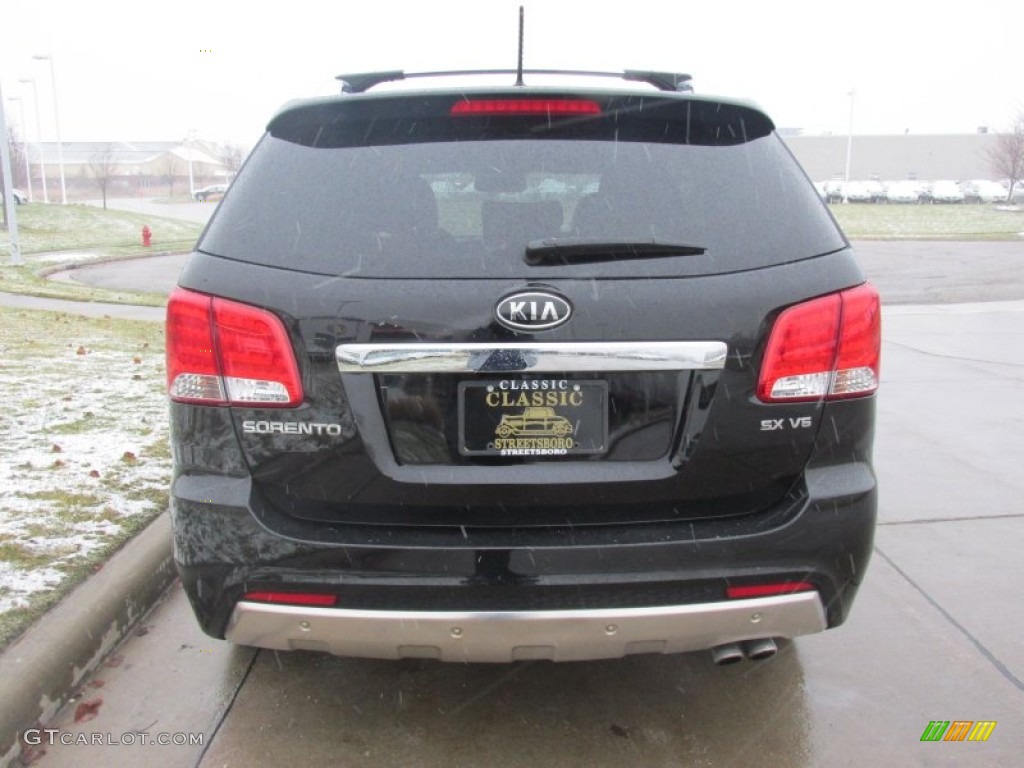 2011 Sorento SX V6 AWD - Ebony Black / Black photo #4