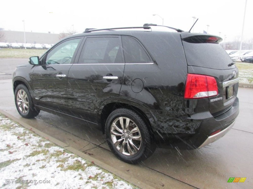 2011 Sorento SX V6 AWD - Ebony Black / Black photo #5