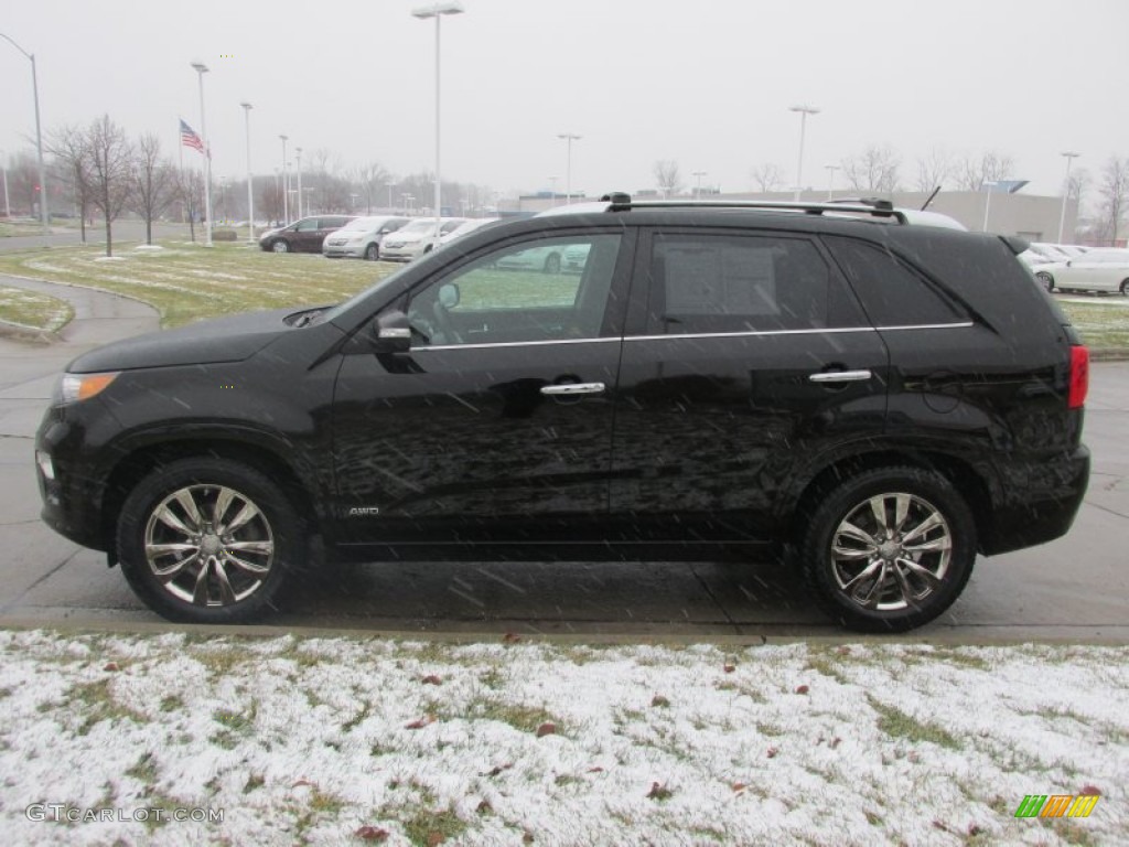 2011 Sorento SX V6 AWD - Ebony Black / Black photo #6