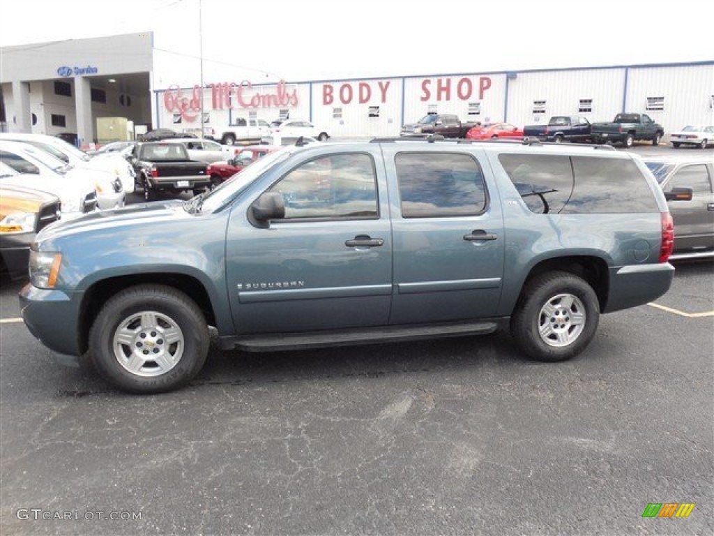 2008 Suburban 1500 LS - Blue Granite Metallic / Ebony photo #6