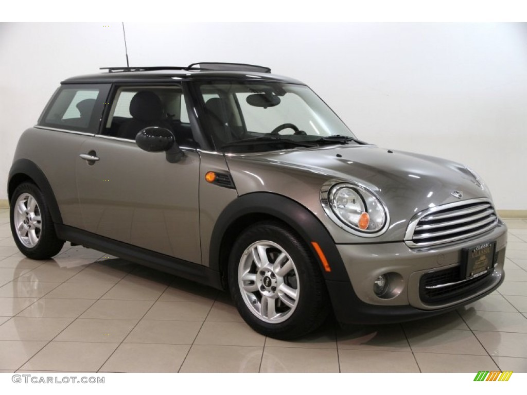 2013 Cooper Hardtop - Velvet Silver Metallic / Carbon Black Checkered Cloth photo #1