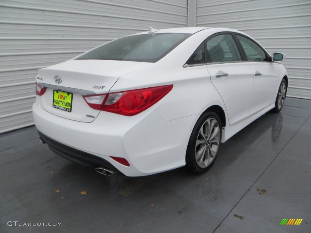 2014 Sonata Limited 2.0T - Pearl White / Black photo #4