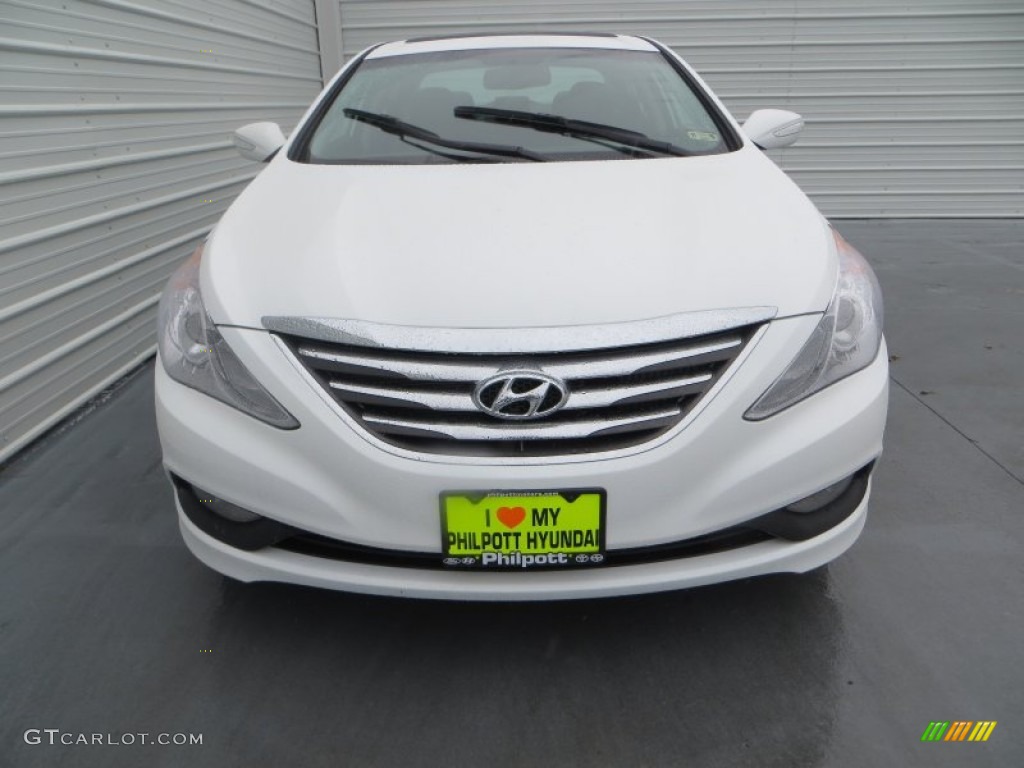2014 Sonata Limited 2.0T - Pearl White / Black photo #8
