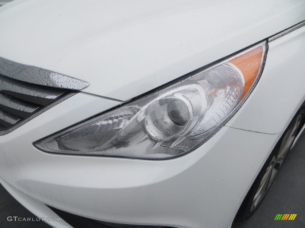 2014 Sonata Limited 2.0T - Pearl White / Black photo #9