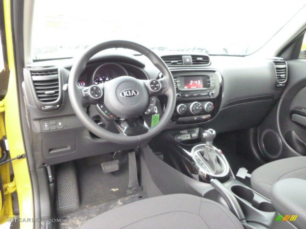 Black Pinwheel Knit Cloth Interior 2014 Kia Soul ! Photo #88683951