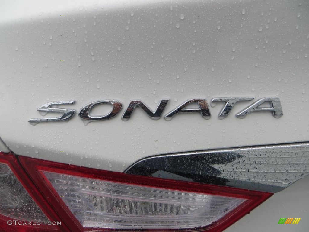 2014 Sonata Limited 2.0T - Pearl White / Black photo #14