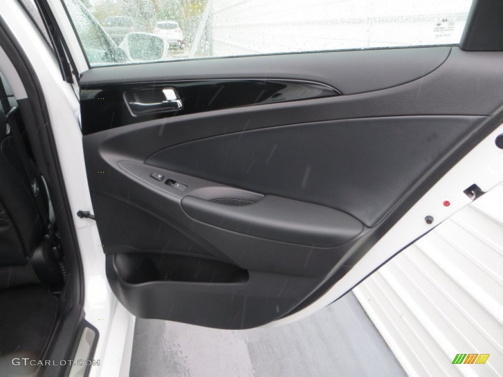 2014 Sonata Limited 2.0T - Pearl White / Black photo #21