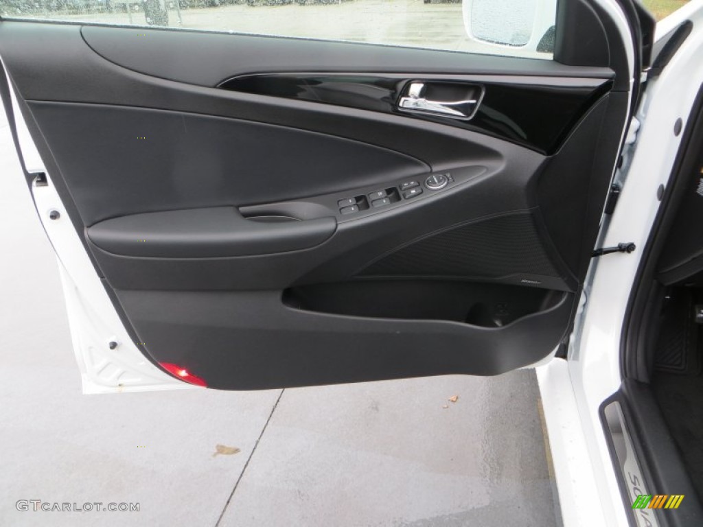 2014 Sonata Limited 2.0T - Pearl White / Black photo #24