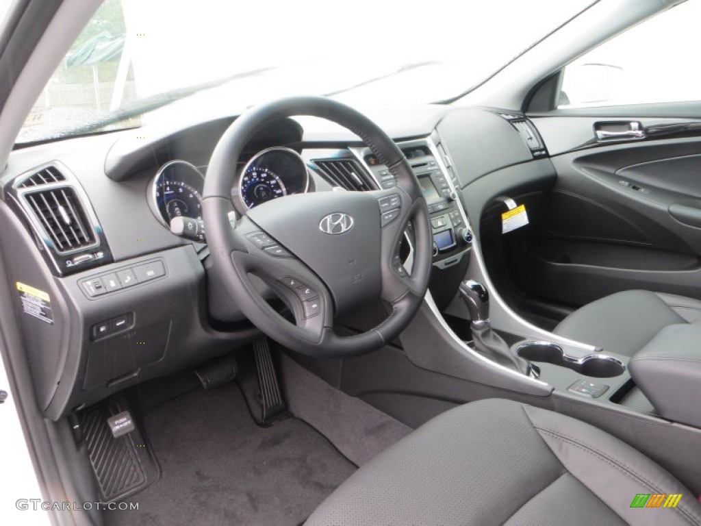 2014 Sonata Limited 2.0T - Pearl White / Black photo #26