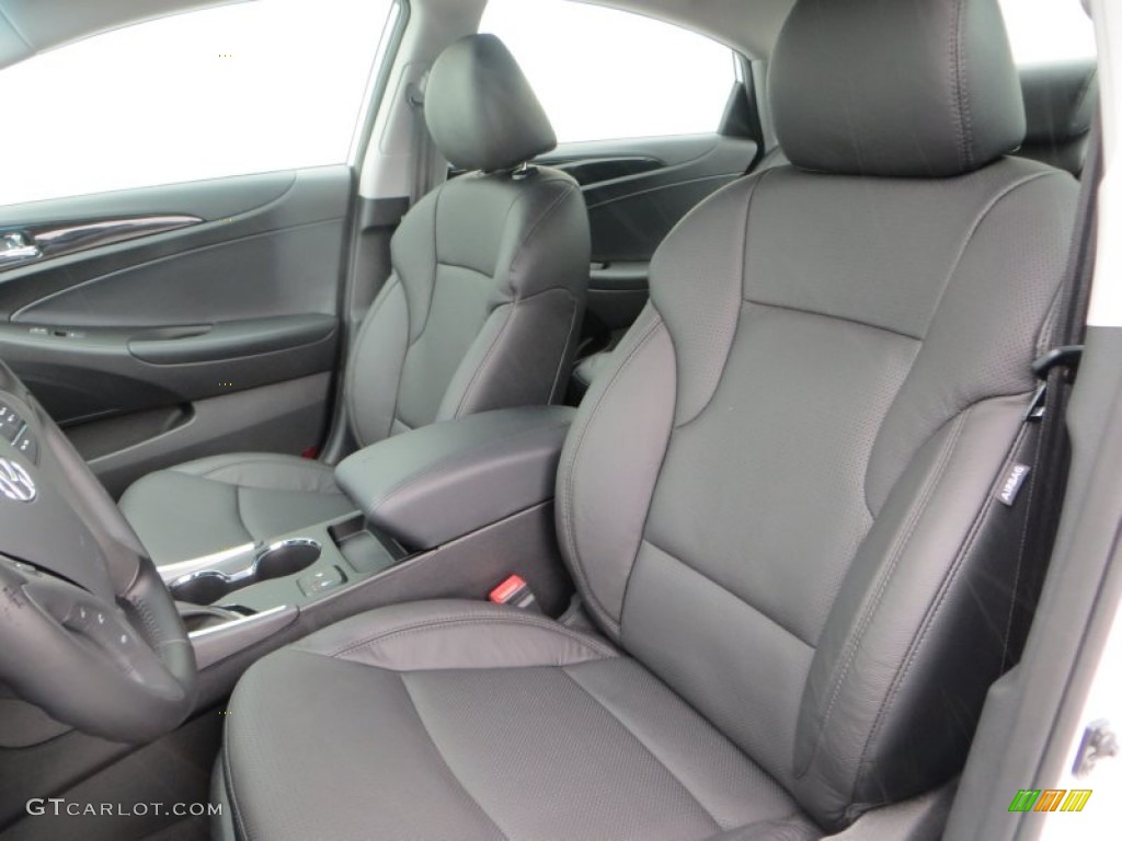 2014 Sonata Limited 2.0T - Pearl White / Black photo #27