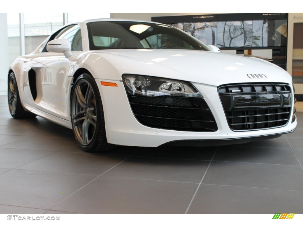Ibis White 2012 Audi R8 5.2 FSI quattro Exterior Photo #88684724