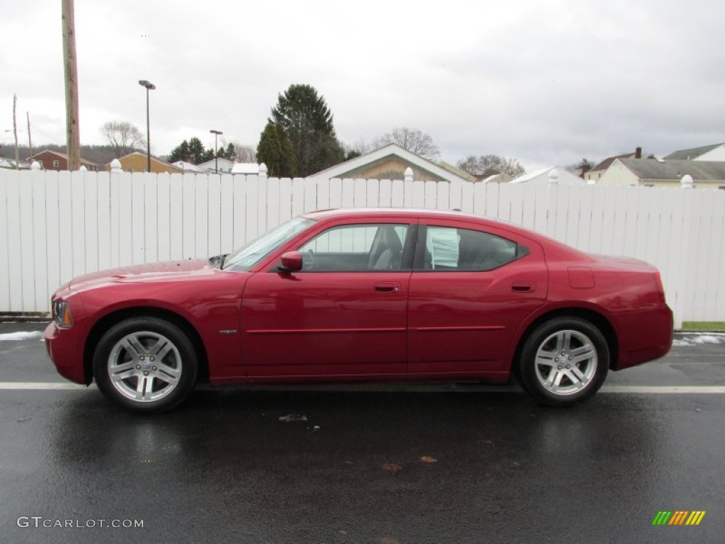 2006 Charger R/T - Inferno Red Crystal Pearl / Dark Slate Gray/Light Graystone photo #2