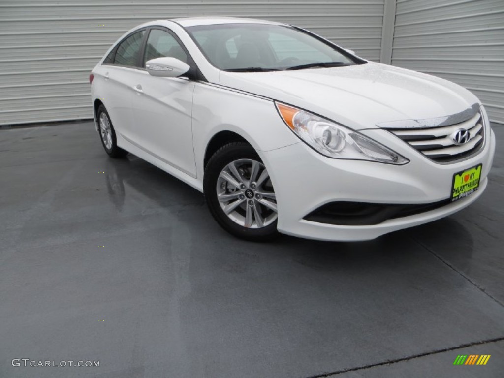 2014 Sonata GLS - Pearl White / Camel photo #2