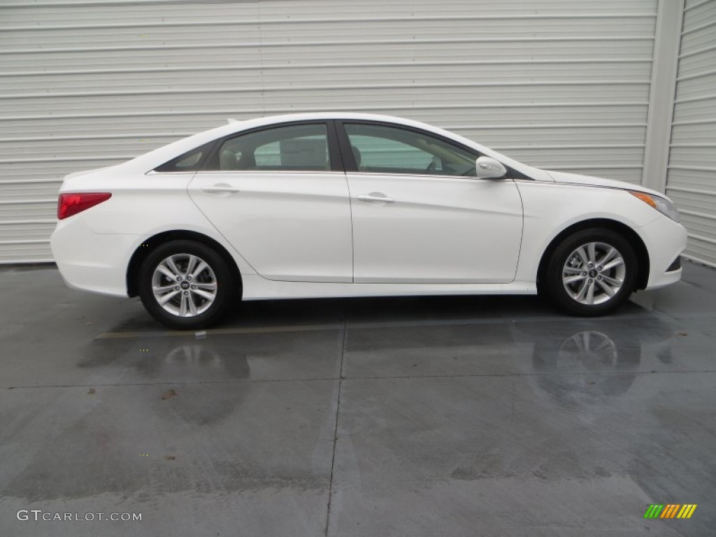 2014 Sonata GLS - Pearl White / Camel photo #3