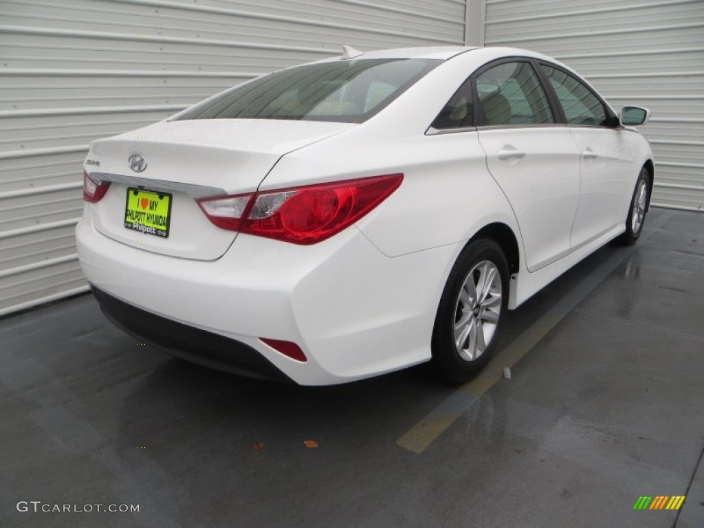 2014 Sonata GLS - Pearl White / Camel photo #4