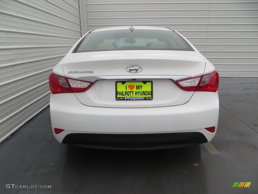 2014 Sonata GLS - Pearl White / Camel photo #5