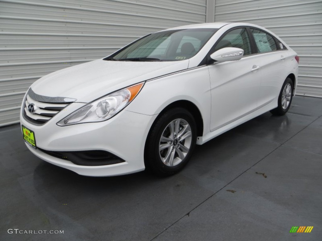 2014 Sonata GLS - Pearl White / Camel photo #7