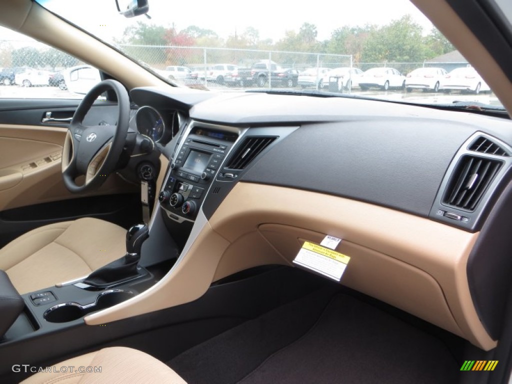 2014 Sonata GLS - Pearl White / Camel photo #16