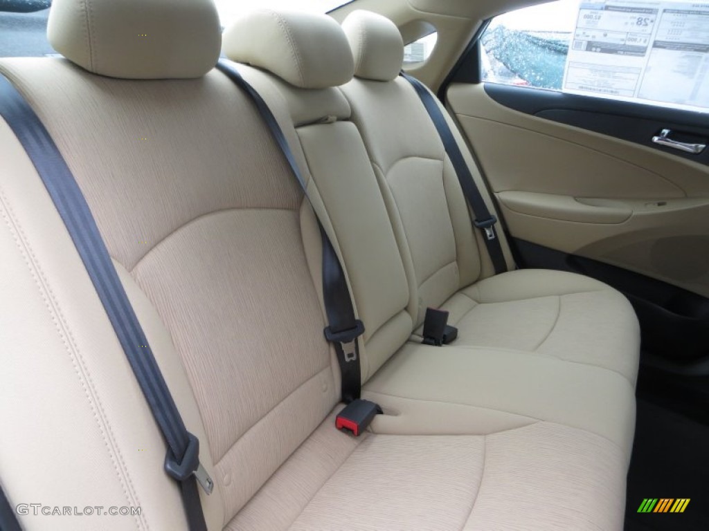 2014 Sonata GLS - Pearl White / Camel photo #19