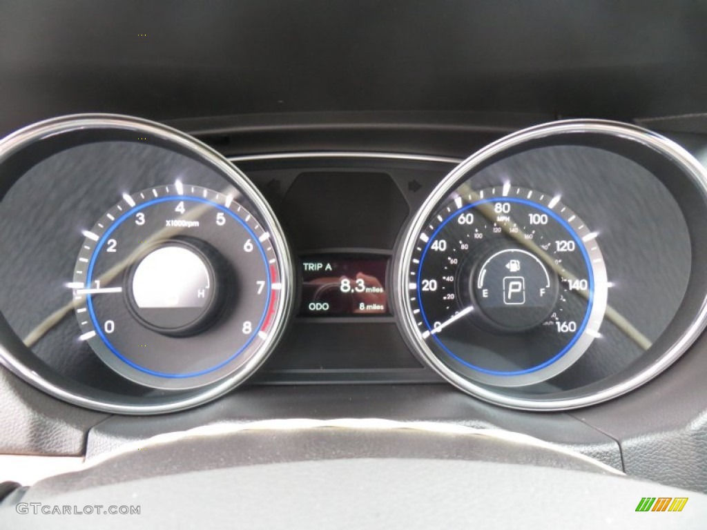 2014 Sonata GLS - Pearl White / Camel photo #31