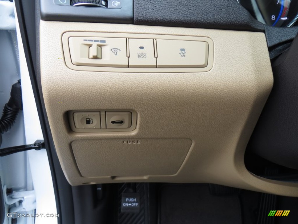 2014 Sonata GLS - Pearl White / Camel photo #32