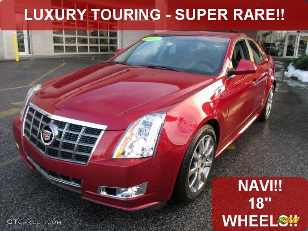 2013 CTS 3.0 Sedan - Crystal Red Tintcoat / Ebony photo #1