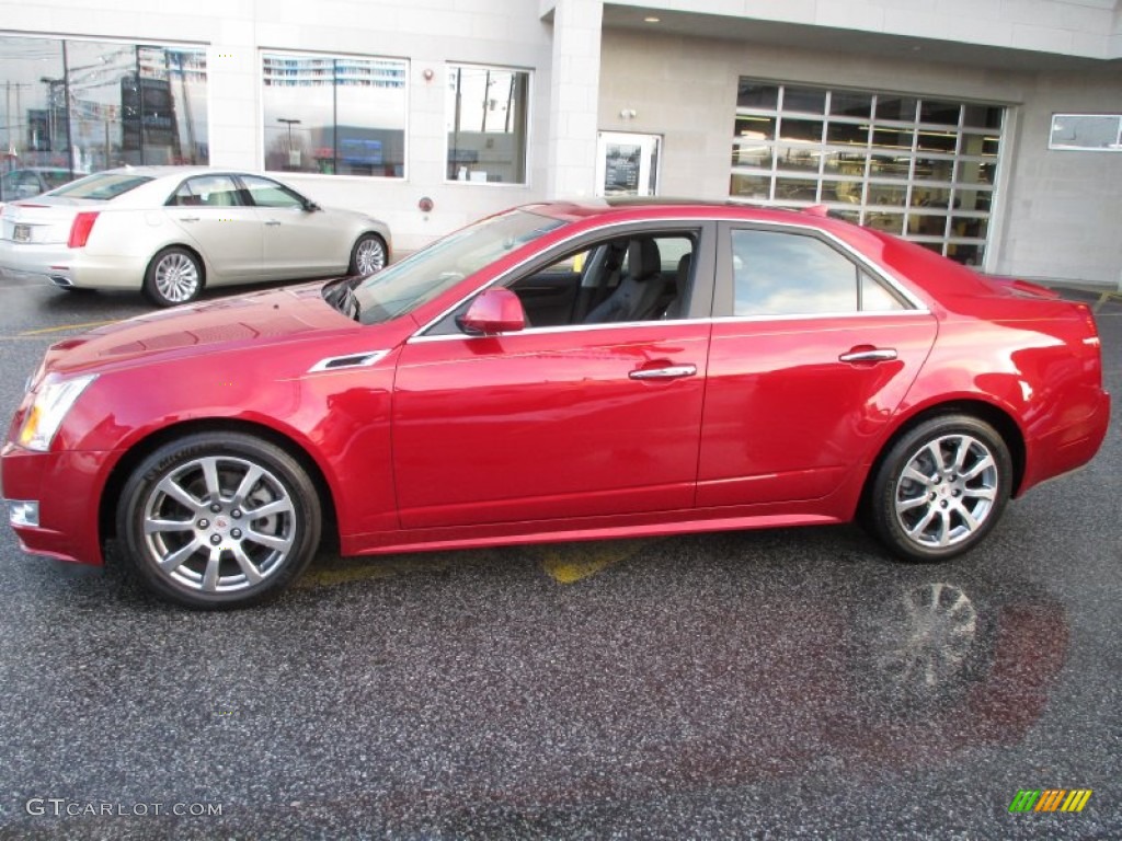 Crystal Red Tintcoat 2013 Cadillac CTS 3.0 Sedan Exterior Photo #88686477