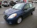 2014 Blue Onyx Nissan Versa 1.6 S Sedan  photo #3