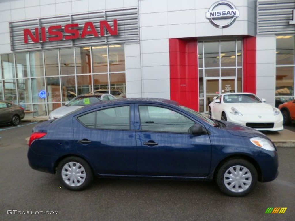 2014 Versa 1.6 S Sedan - Blue Onyx / Charcoal photo #8