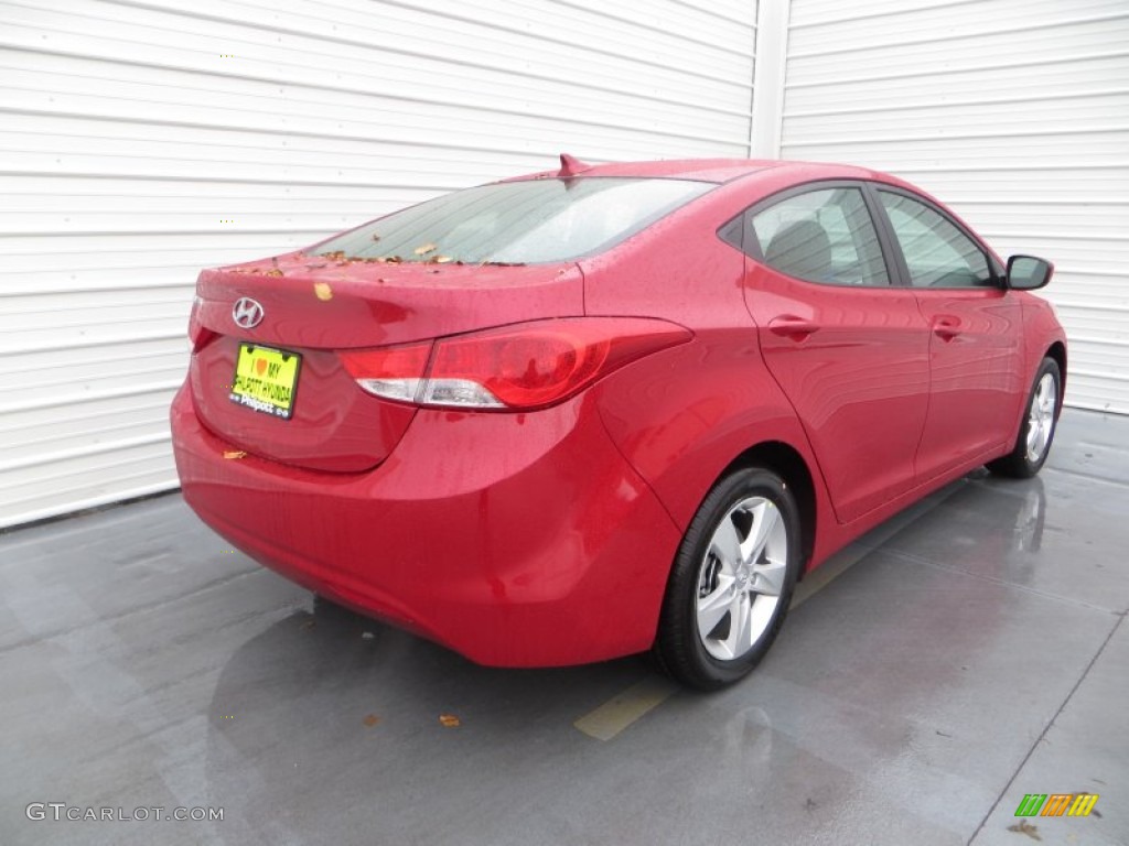 2013 Elantra GLS - Red / Gray photo #4