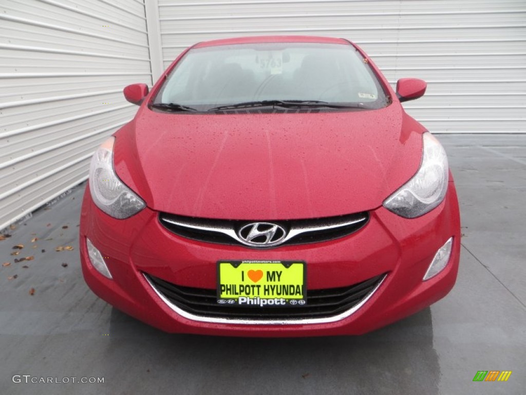 2013 Elantra GLS - Red / Gray photo #8