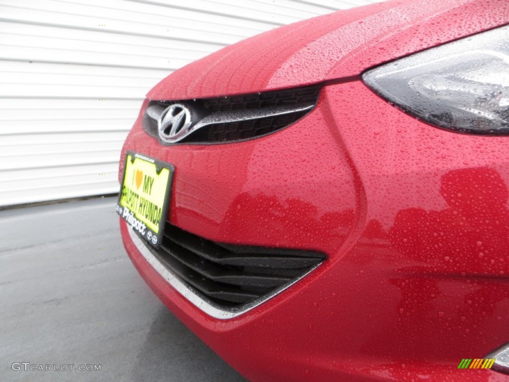 2013 Elantra GLS - Red / Gray photo #11