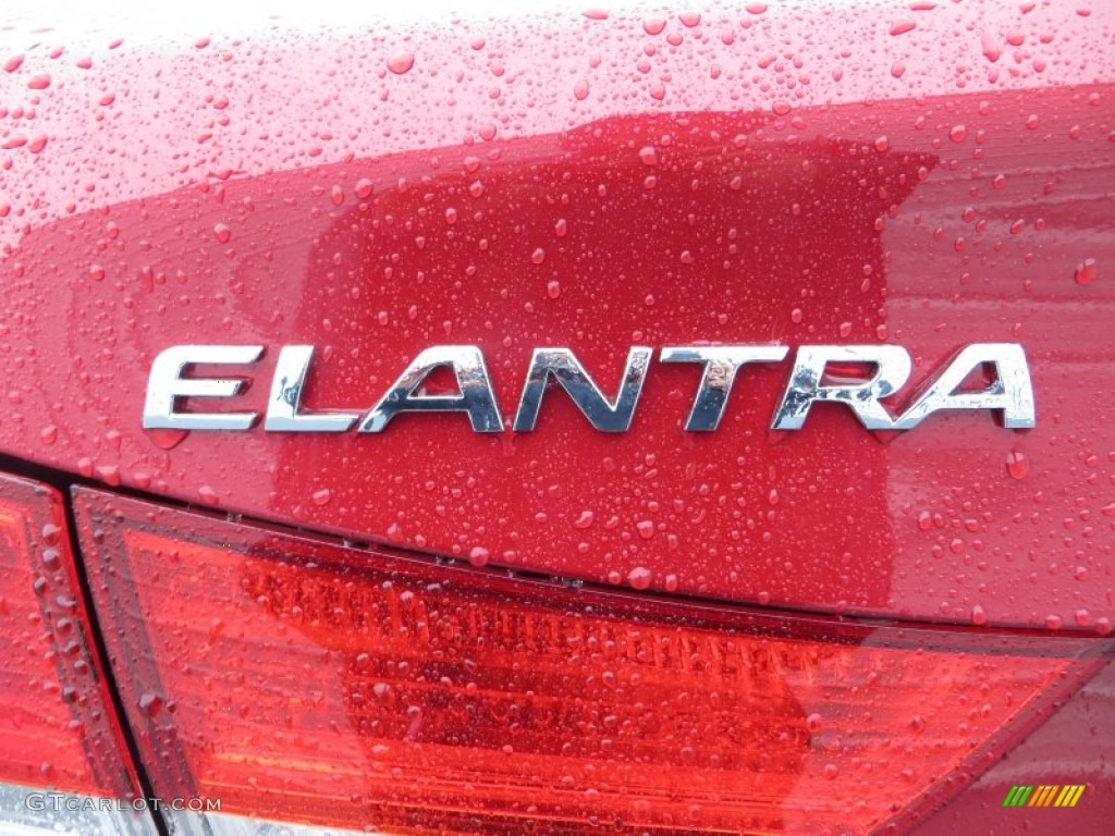 2013 Elantra GLS - Red / Gray photo #14