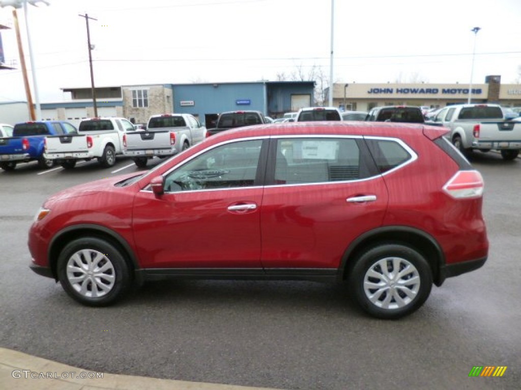Cayenne Red 2014 Nissan Rogue S AWD Exterior Photo #88687344