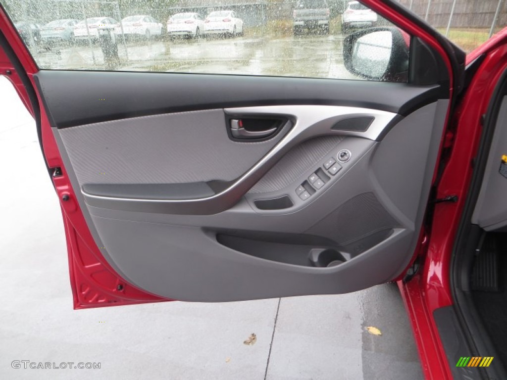2013 Elantra GLS - Red / Gray photo #23