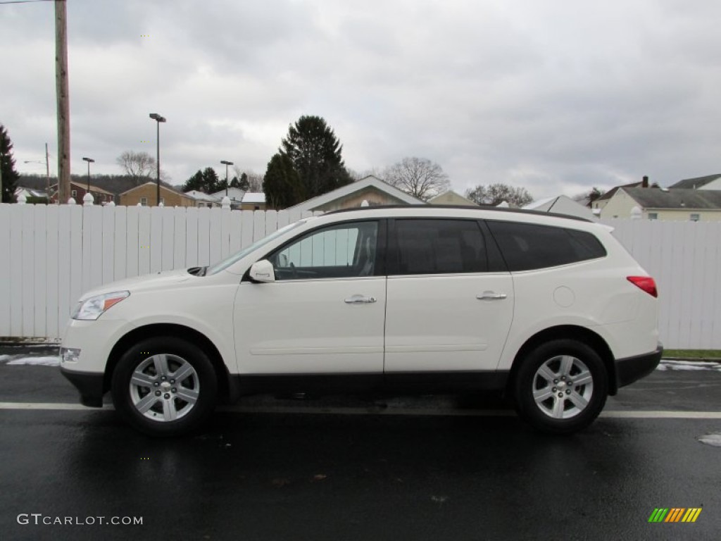 2010 Traverse LT AWD - Summit White / Ebony photo #2