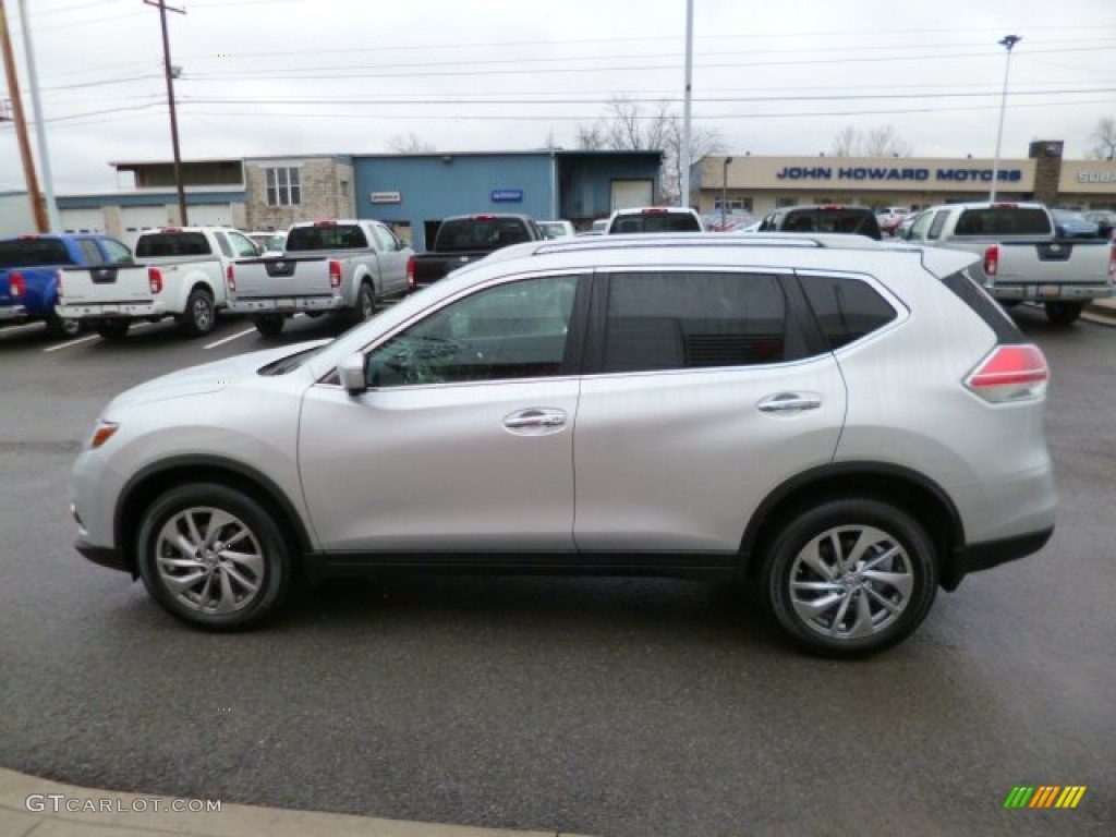 Brilliant Silver 2014 Nissan Rogue SL AWD Exterior Photo #88687743