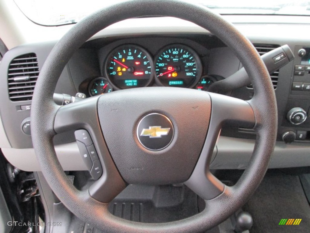 2012 Silverado 1500 LS Regular Cab 4x4 - Black / Dark Titanium photo #14