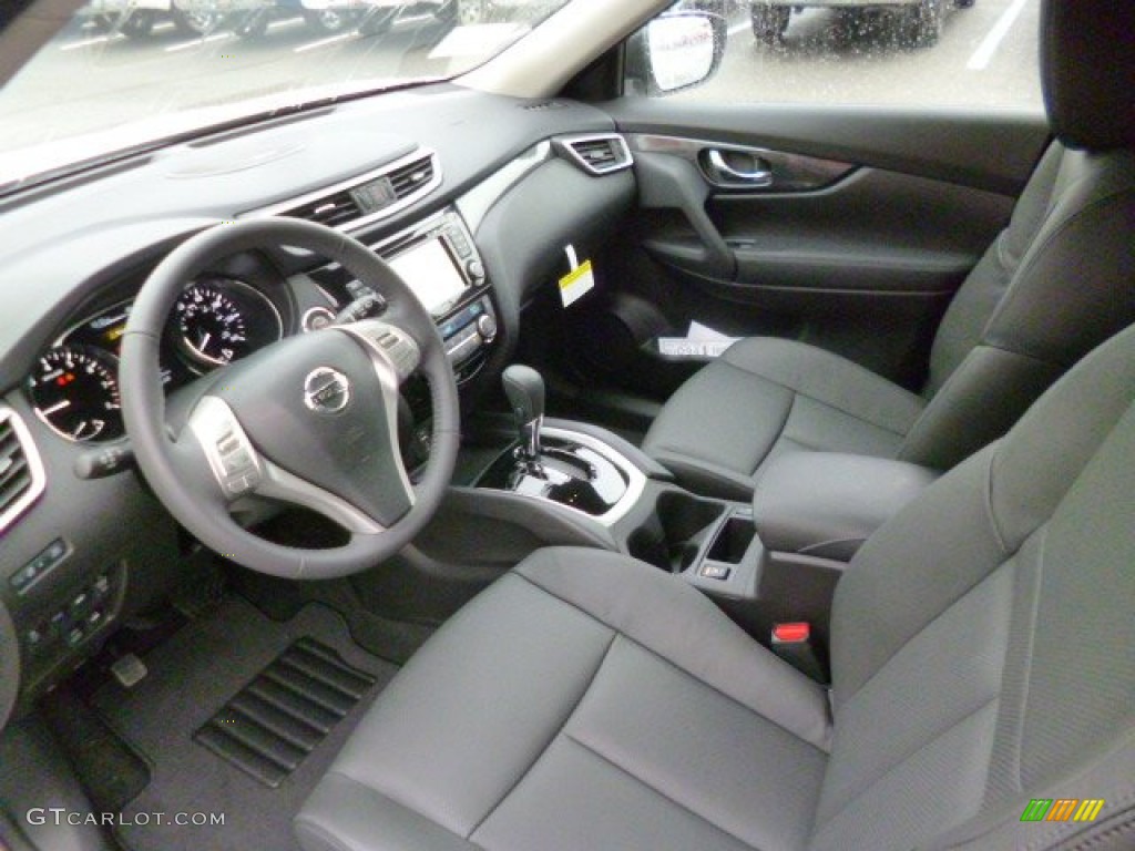 Charcoal Interior 2014 Nissan Rogue SL AWD Photo #88687956