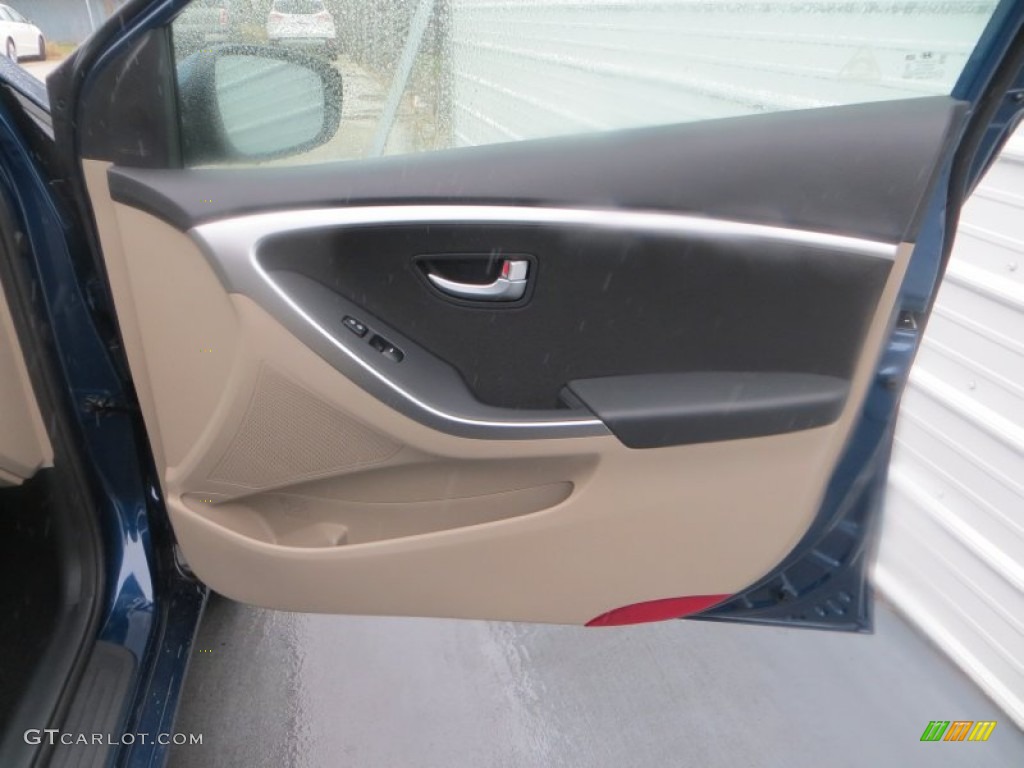 2013 Elantra GT - Windy Sea Blue / Beige photo #17