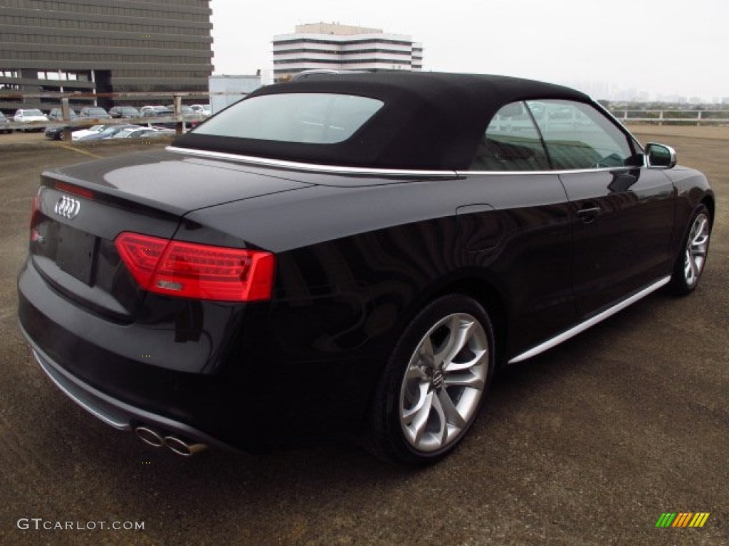 Phantom Black Pearl 2014 Audi S5 3.0T Premium Plus quattro Cabriolet Exterior Photo #88689669