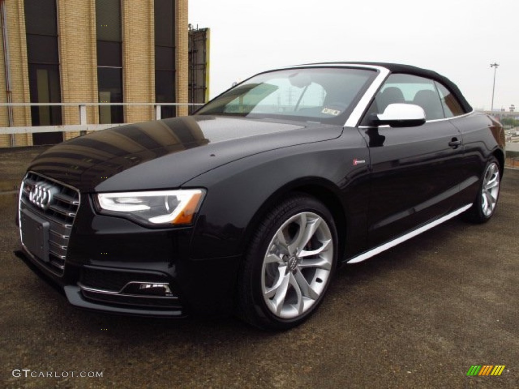 Phantom Black Pearl 2014 Audi S5 3.0T Premium Plus quattro Cabriolet Exterior Photo #88689708