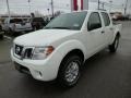 2014 Glacier White Nissan Frontier SV Crew Cab 4x4  photo #3