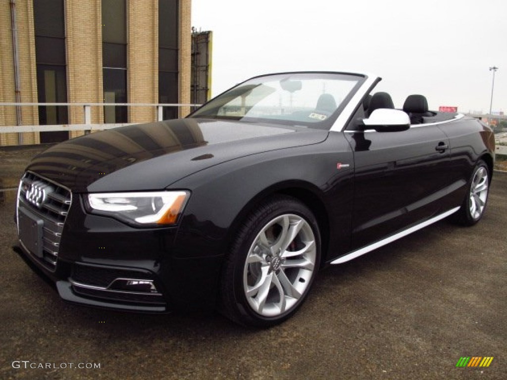 Phantom Black Pearl 2014 Audi S5 3.0T Premium Plus quattro Cabriolet Exterior Photo #88689755