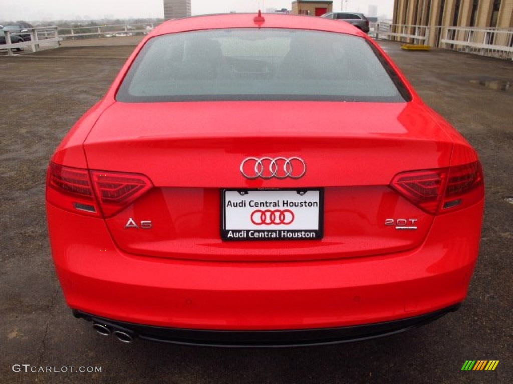 2014 A5 2.0T quattro Coupe - Misano Red Pearl / Black photo #3