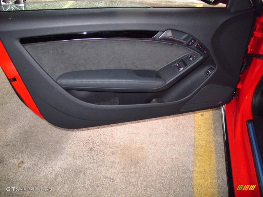 2014 Audi A5 2.0T quattro Coupe Black Door Panel Photo #88690050