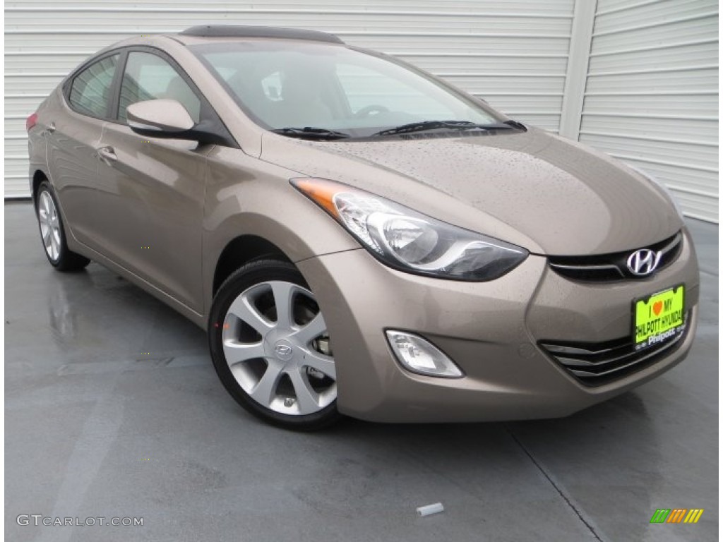 2013 Elantra Limited - Desert Bronze / Beige photo #1