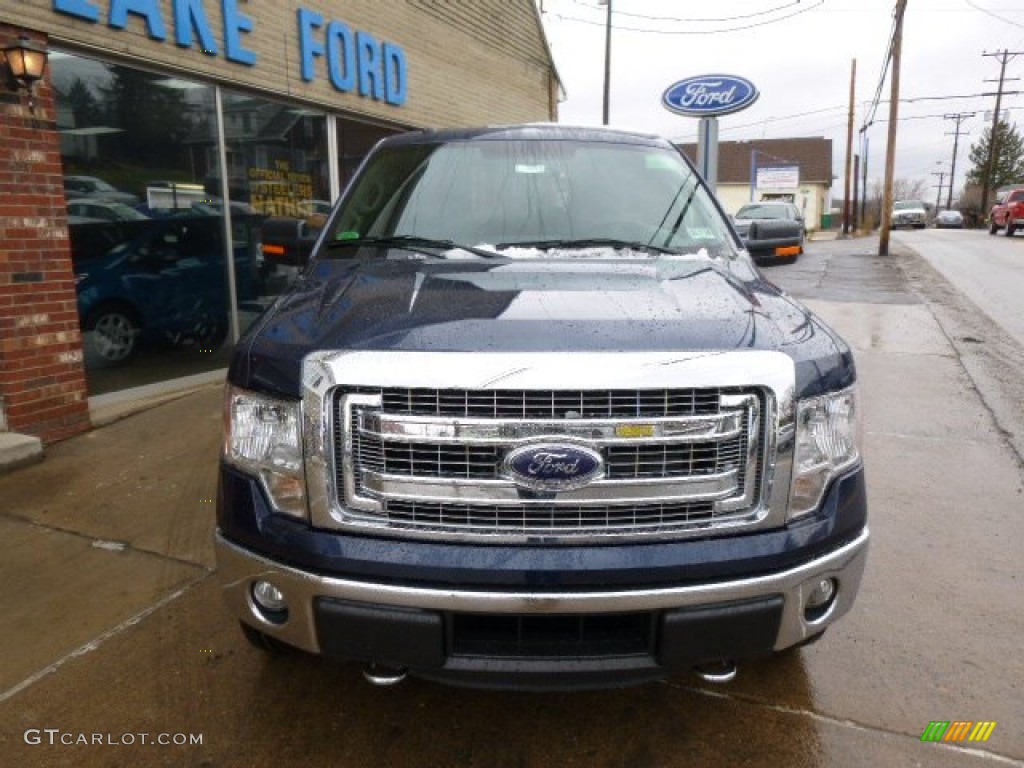 2014 F150 XLT SuperCrew 4x4 - Blue Jeans / Steel Grey photo #2