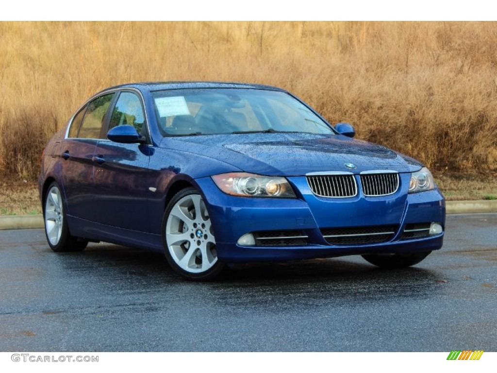 2008 3 Series 335i Sedan - Montego Blue Metallic / Black photo #7