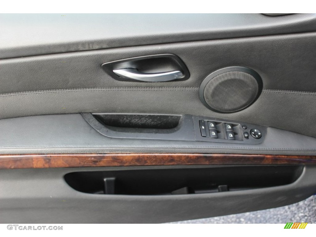 2008 BMW 3 Series 335i Sedan Black Door Panel Photo #88691436